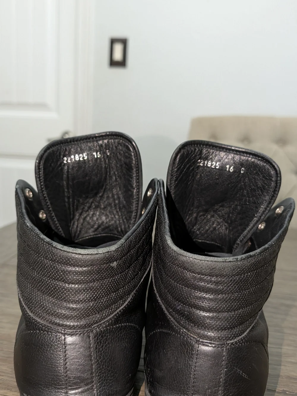 Gucci Coda Guccissima Sz 16 G Black Men’s Sneakers Authentic